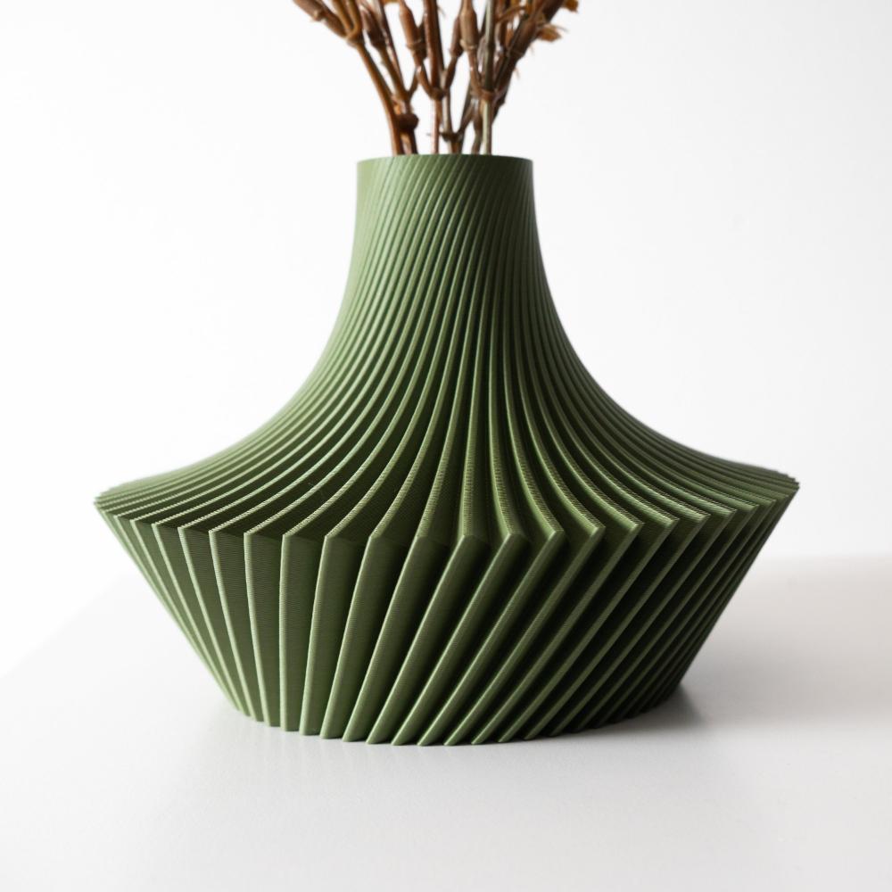 Sleek Vase for Stylish Living Room Decor - Kitan Short Vase - Image 2