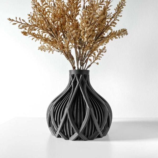 Sleek Vase for Flower Arrangements - Kami Short Vase