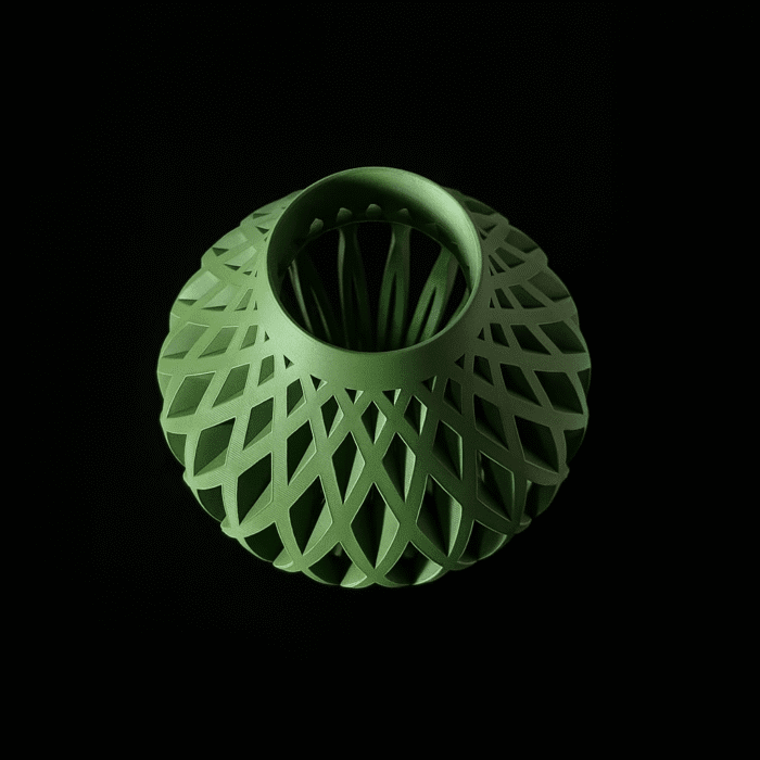 Emerald Lattice Vase – Minimalist Decorative Vase for Shelf & Table Centerpiece - Image 9