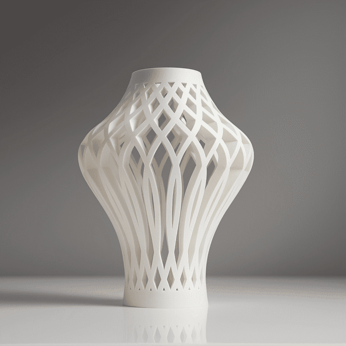 Emerald Lattice Vase – Minimalist Decorative Vase for Shelf & Table Centerpiece - Image 4