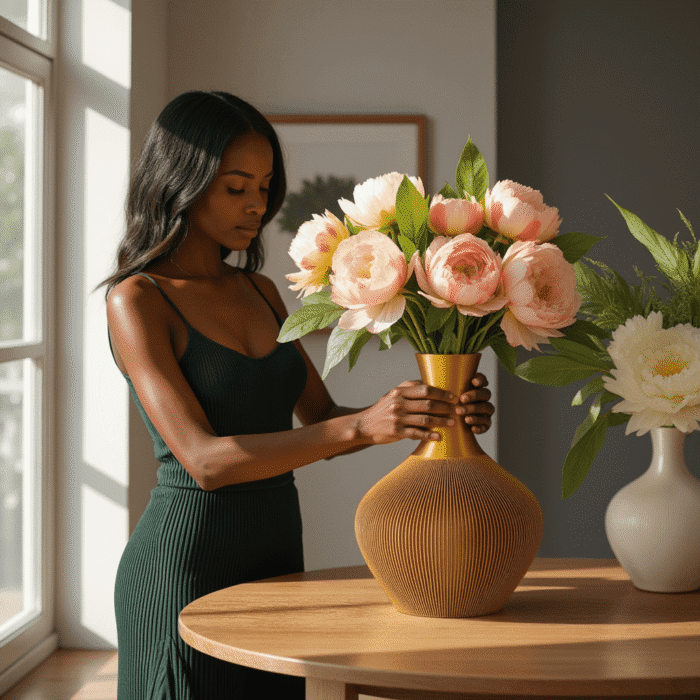Chic Decorative Vase for Flower Arrangements - Modern Vase - Image 2