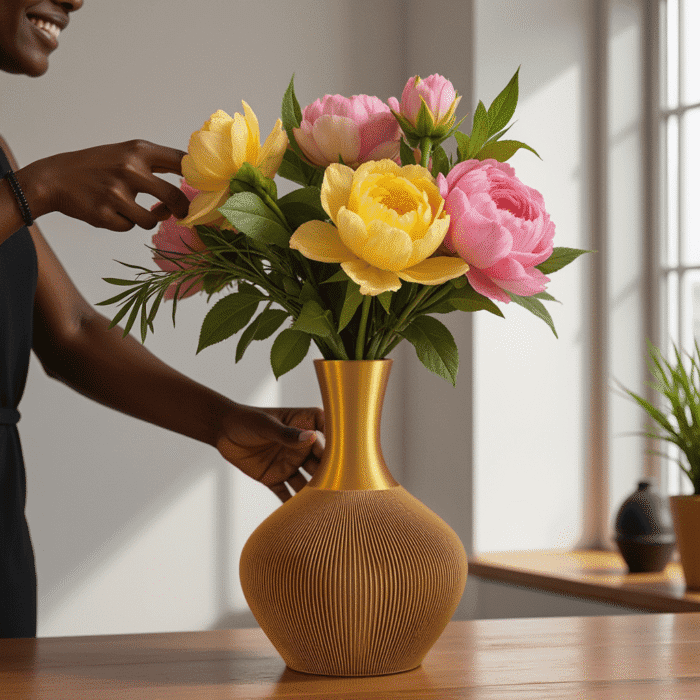 Chic Decorative Vase for Flower Arrangements - Modern Vase - Image 6