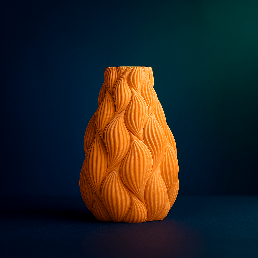 Ripple Vase – Minimalist Decorative Vase for Shelf & Table Centerpiece - Image 9