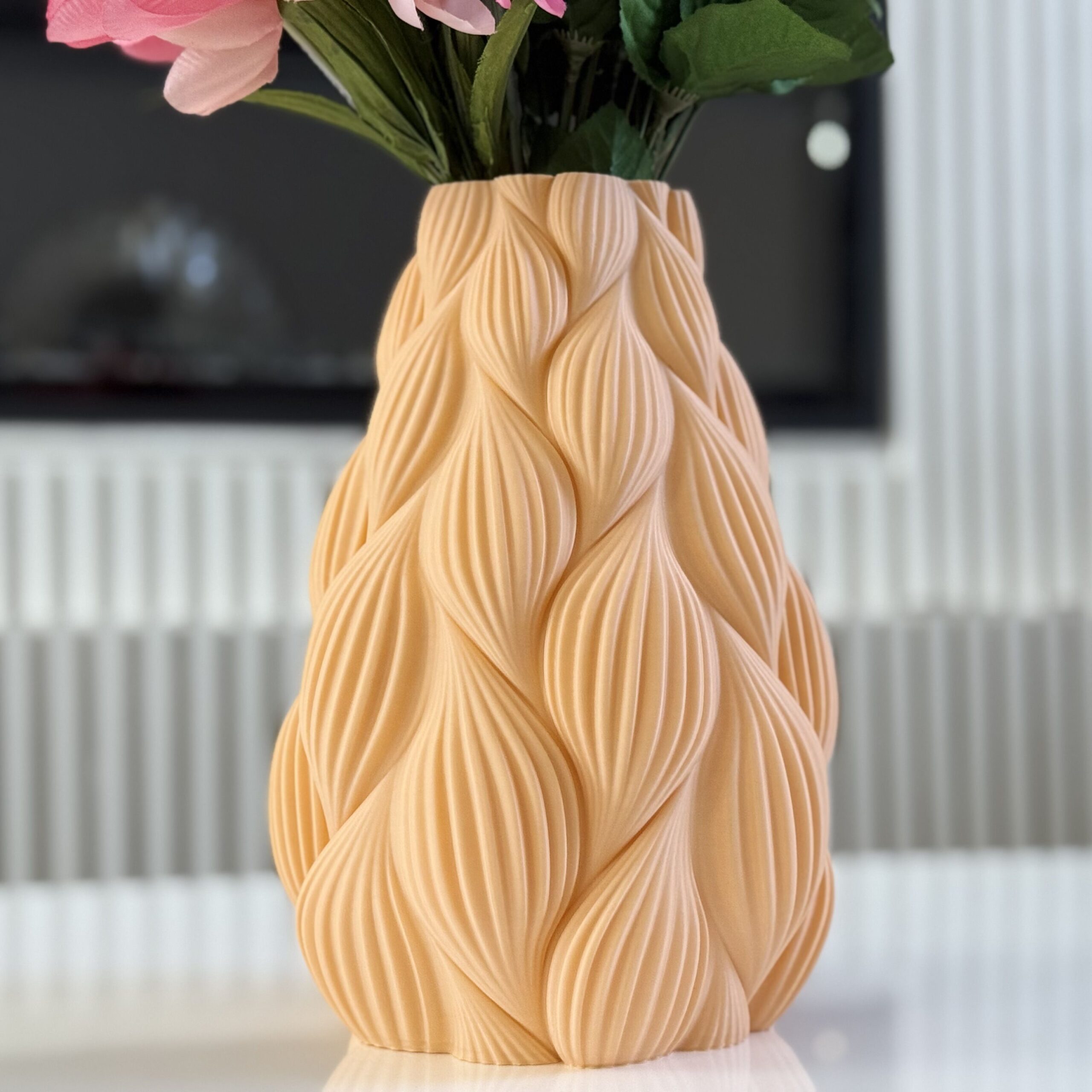 Ripple Vase – Minimalist Decorative Vase for Shelf & Table Centerpiece - Image 2