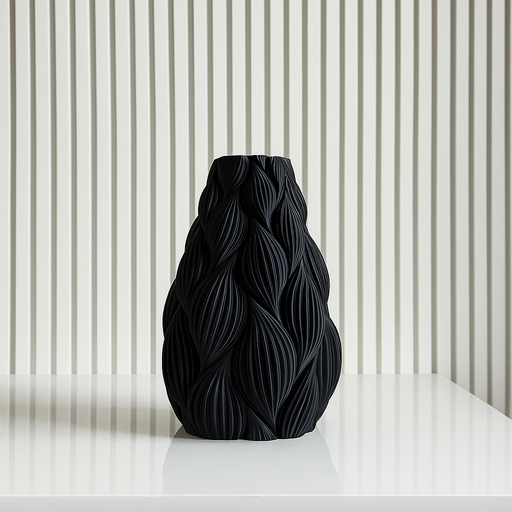 Ripple Vase – Minimalist Decorative Vase for Shelf & Table Centerpiece - Image 5