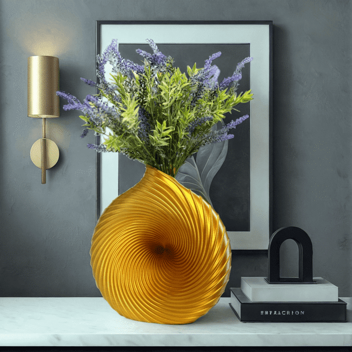 Swirl Vase – Modern Geometric Home Decor - Image 7