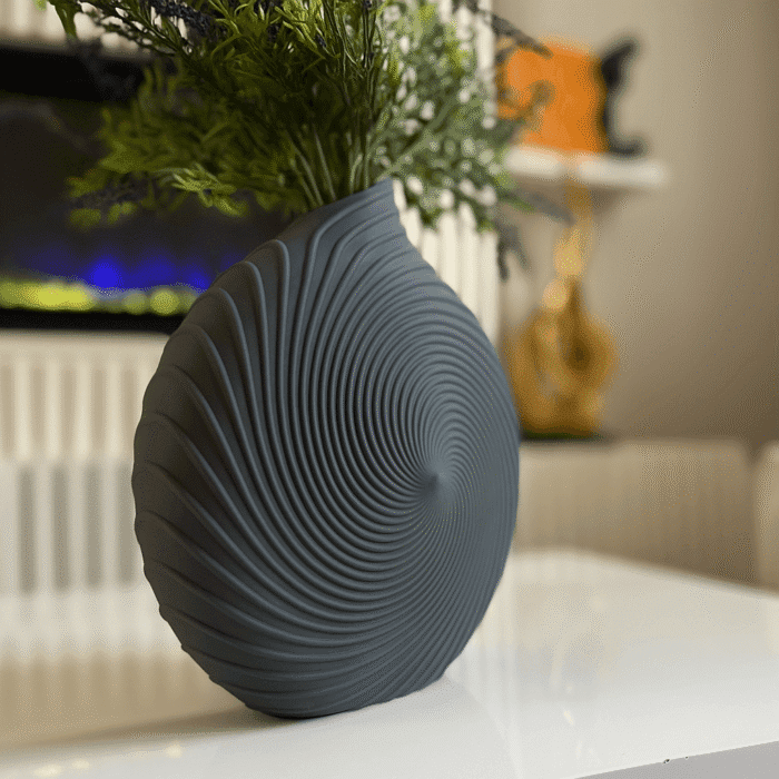 Swirl Vase – Modern Geometric Home Decor - Image 6