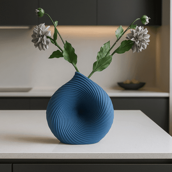 Swirl Vase – Modern Geometric Home Decor