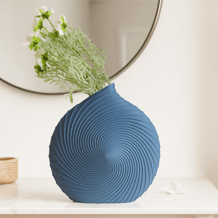 Swirl Vase – Modern Geometric Home Decor - Image 2