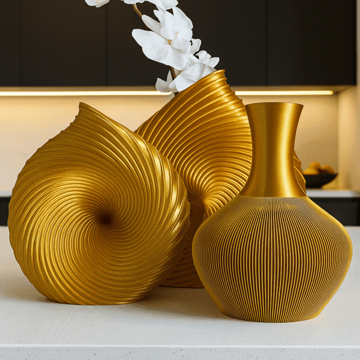 Swirl Vase – Modern Geometric Home Decor - Image 11