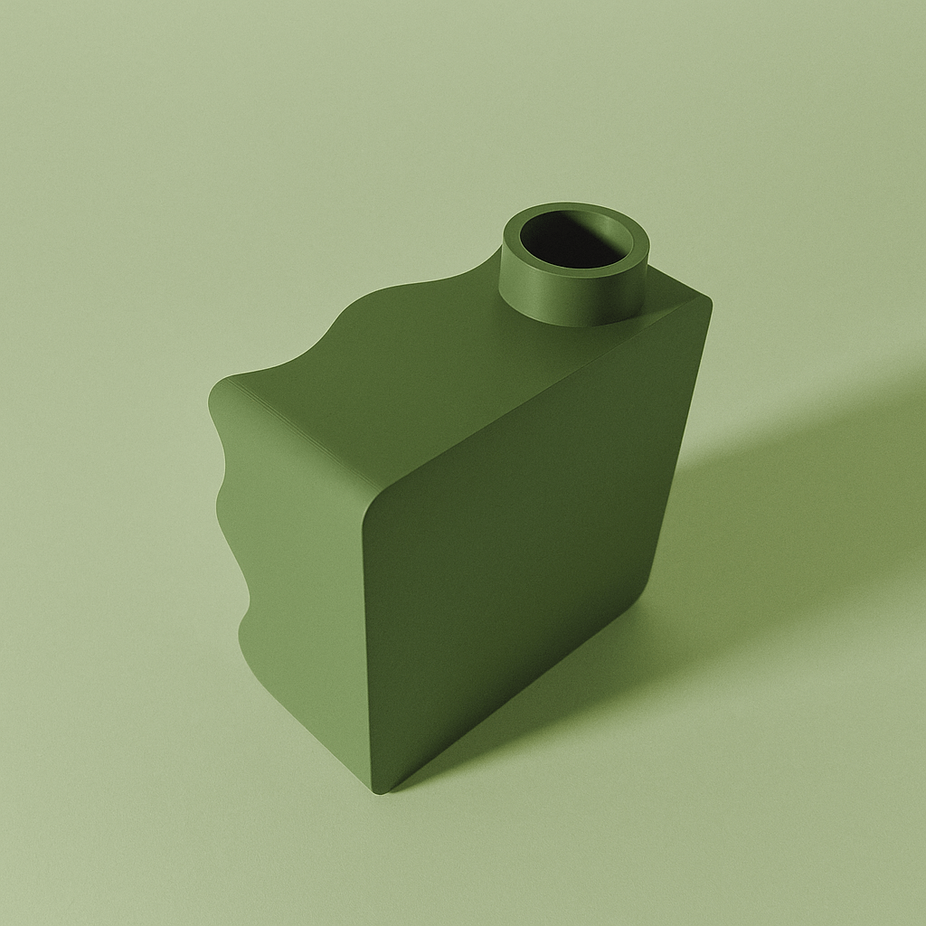 Wavy Grid Sculptural Vase – Minimalist Decorative Vase for Modern Shelf & Table Styling - Image 6