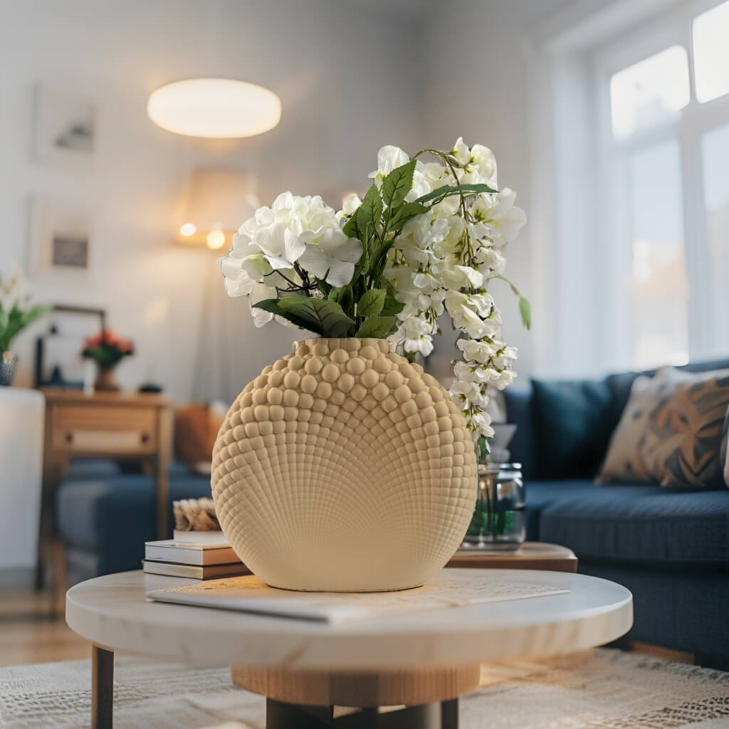 Shell-Inspired Vase – Modern Sculptural Decorative Vase for Entryway, Living Room & Table Styling - Image 6
