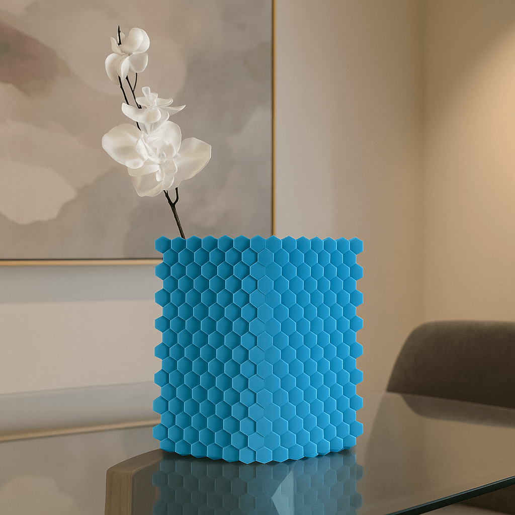 Lattice Flow Vase – 3D Printed Open-Weave Sculptural Vase for Modern Home Decor