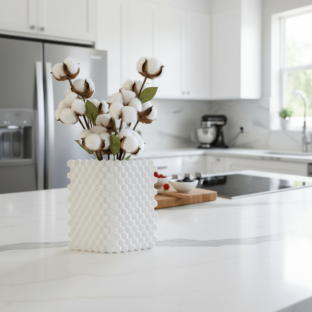 Lattice Flow Vase – 3D Printed Open-Weave Sculptural Vase for Modern Home Decor - Image 3