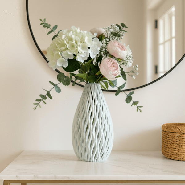 Open-Weave Sculptural Vase for Modern Home Decor