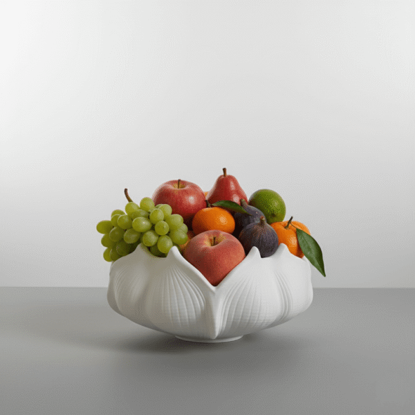 Lotus Bloom Bowl – Modern Decorative Fruit Bowl for Kitchen & Home Styling