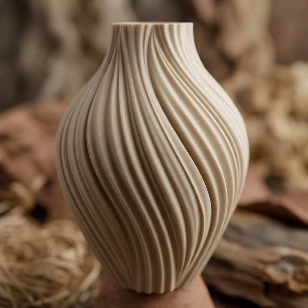 Ivory Drift Vase – Modern Spiral Textured Vase, Sculptural Decor, Minimalist Japandi Home Accent - Image 8