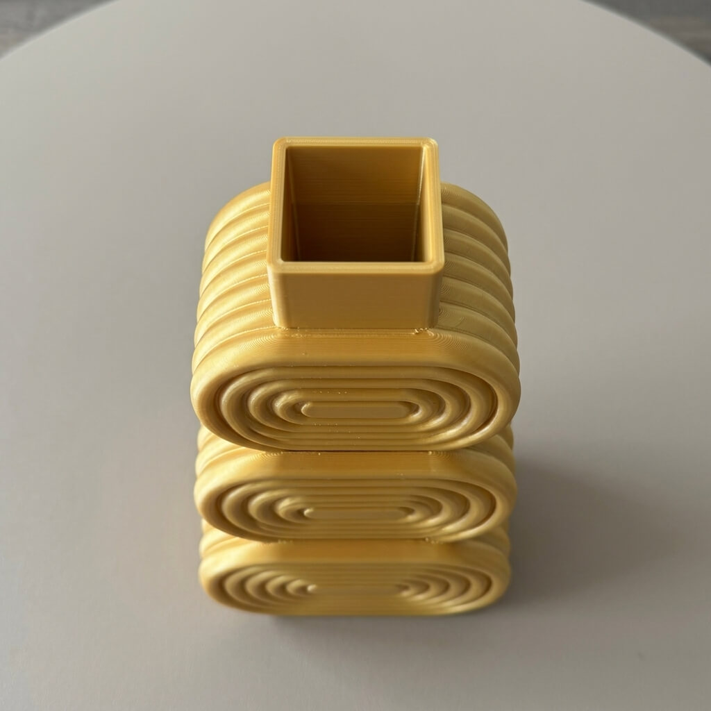 ORO Stack Vase – Sculptural Geometric Gold Statement Vase - Image 10